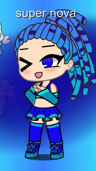 ai character: 🩵super Nova🩵 background