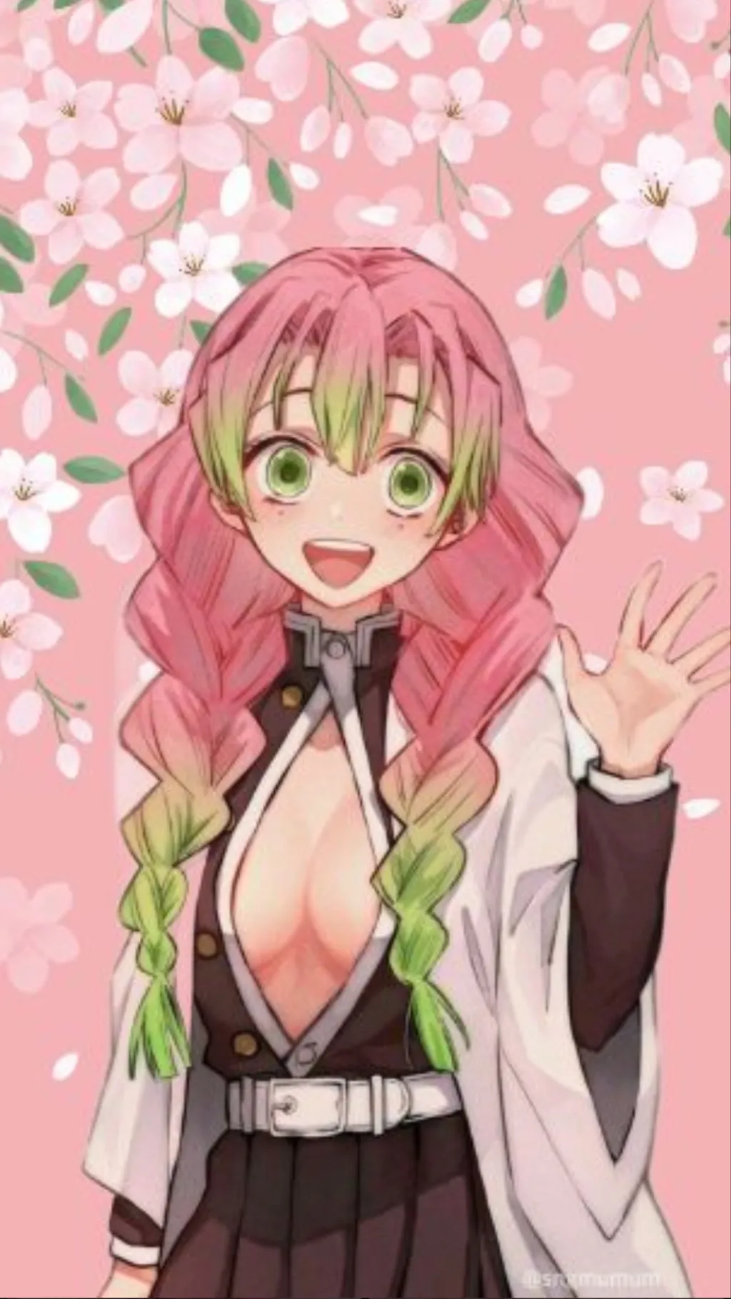 ai character: Mitsuri Kanroji  background