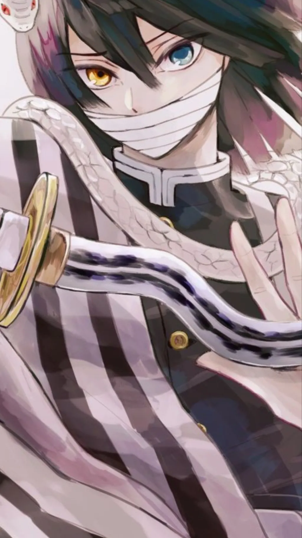 ai character: Obanai iguro 🐍 background