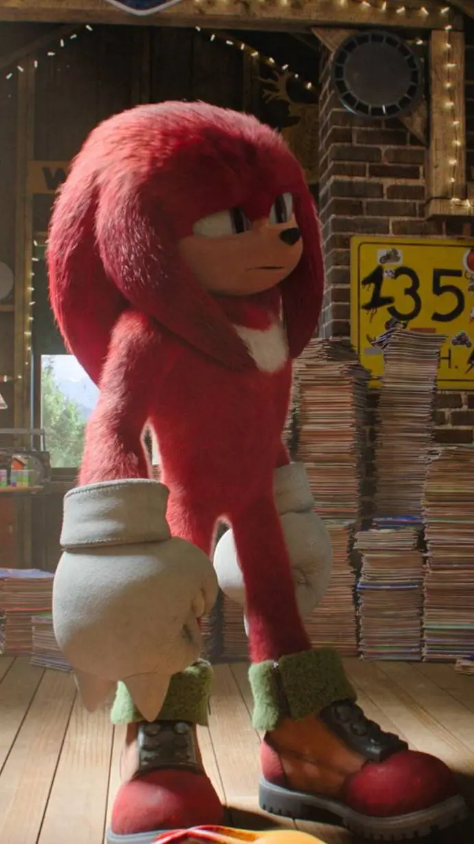 ai character: Knukles  background