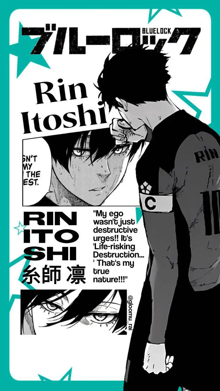 ai character: Rin itoshi  background