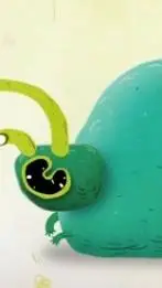 ai character: snail  background