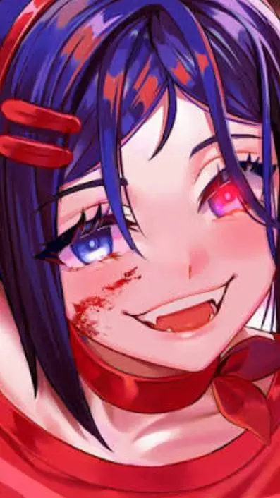 ai character: Mita 🔪💻 background