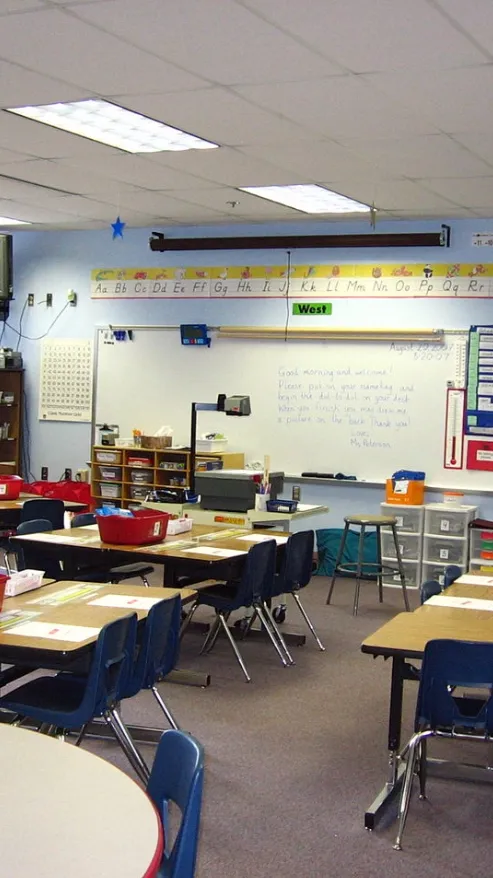 ai character: Classroom background