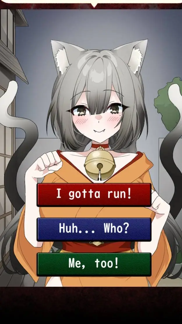 ai character: cat demon  background
