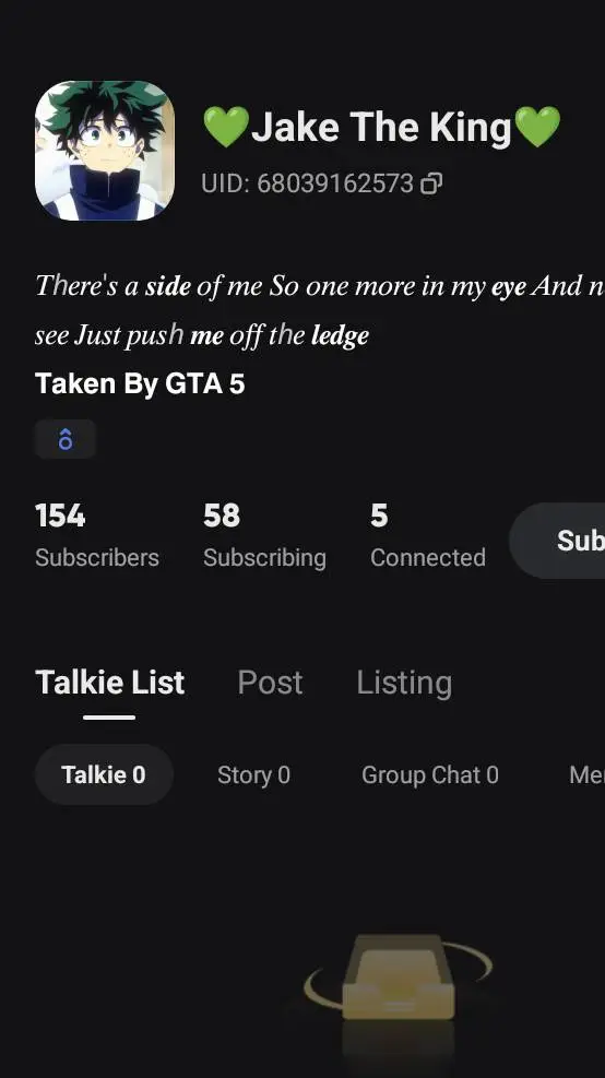 ai character: 💚Jake The King💚 background