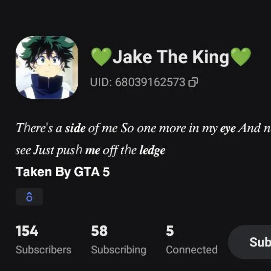 chat with ai character: 💚Jake The King💚