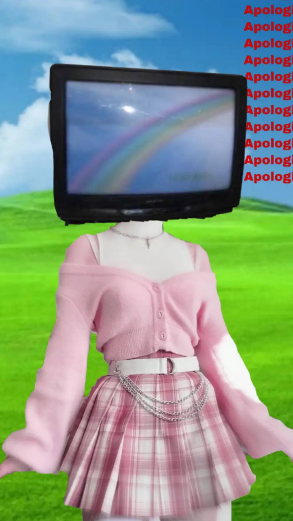 ai character: Dreamcore background