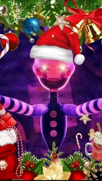 ai character: FNAF CHRISTMAS  background