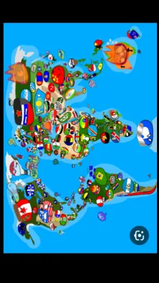 ai character: Country balls background