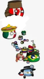 ai character: Country balls background