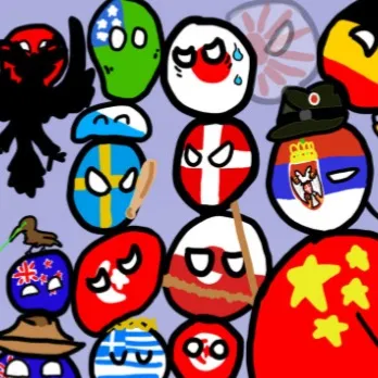 chat with ai character: Countryballs