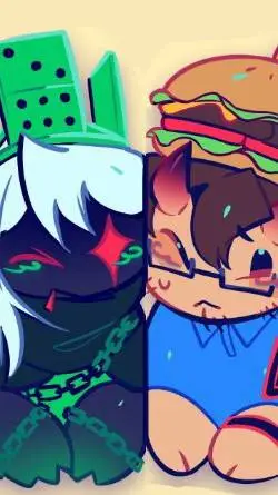 ai character: POISONBURGER 🟢🟤 background