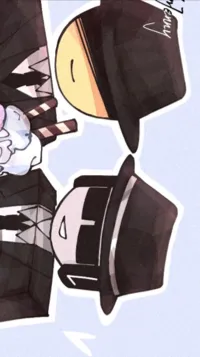 ai character: DOUBLEFEDORA background