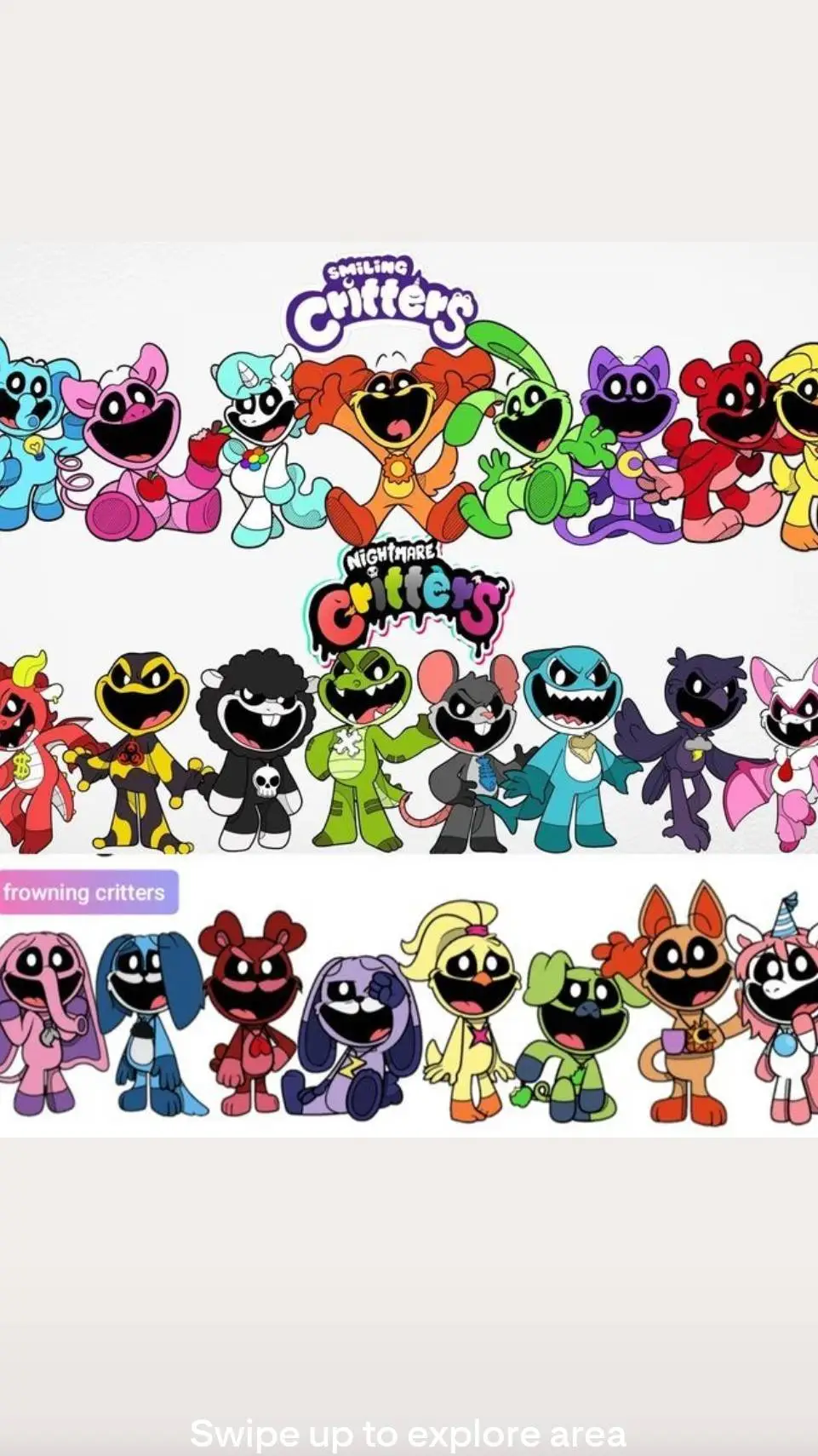 ai character: frownihg cridders  background
