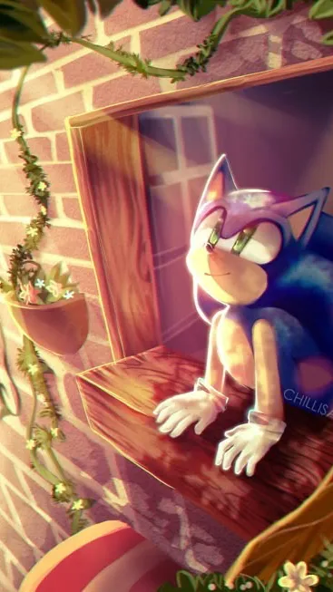 ai character: Sonic  background