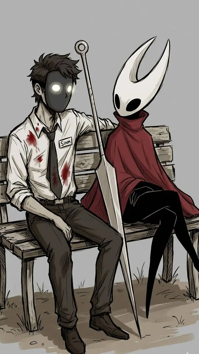 ai character: creador y Hornet  background