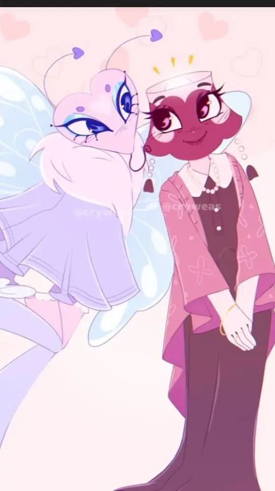 ai character: BrightneyXFlutter background