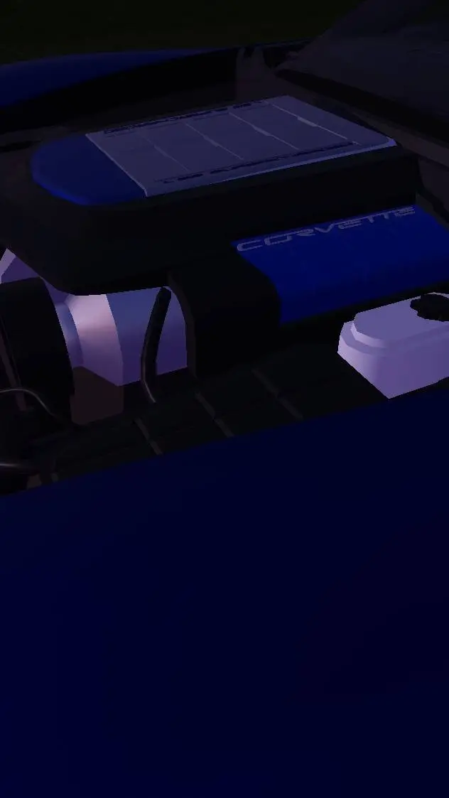 ai character: car engine show background
