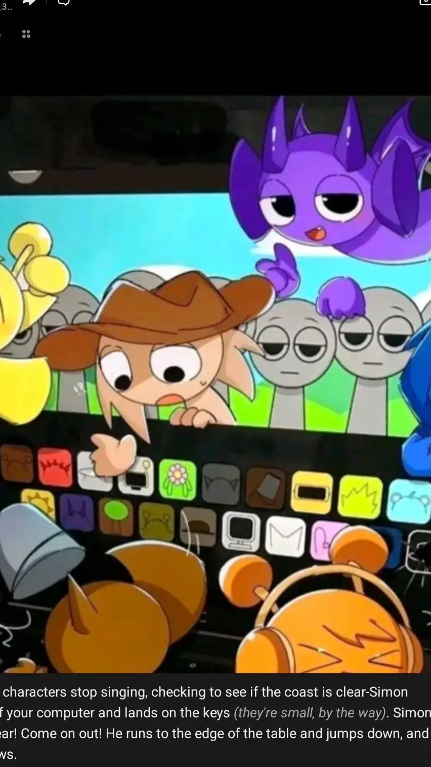 ai character: sprunki  background