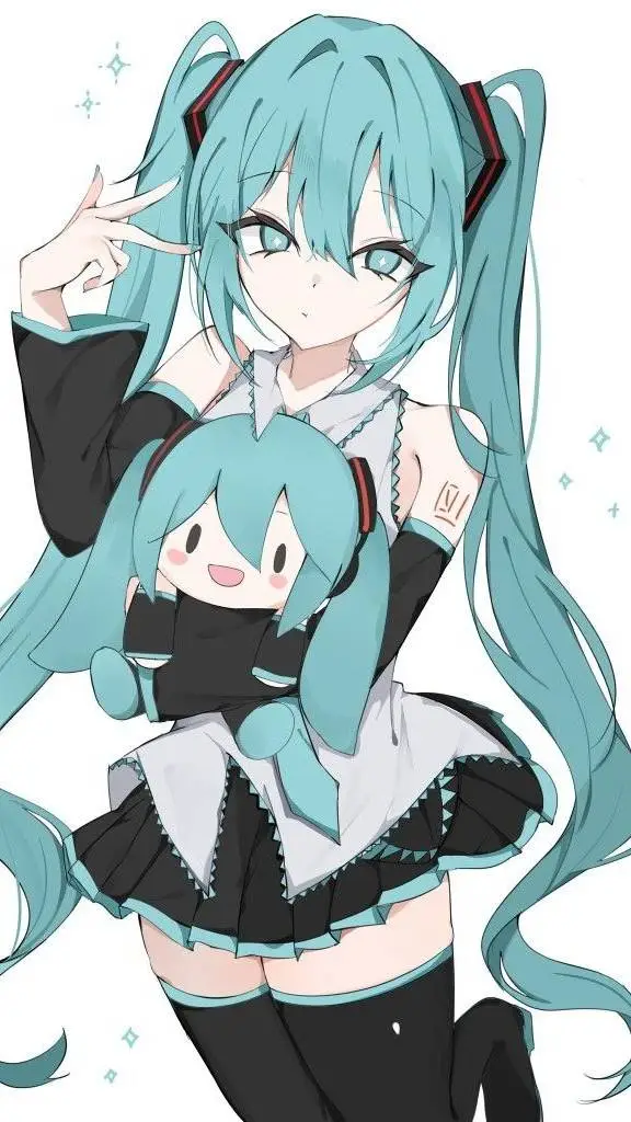 ai character: 💙Hatsune Miku💙🎤 background