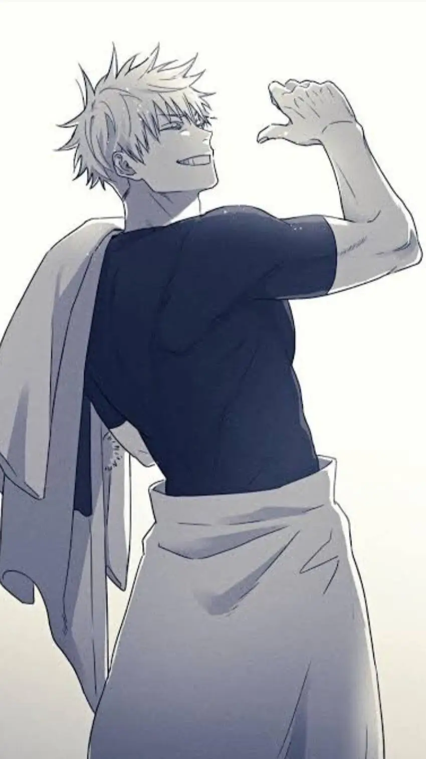 ai character: saturo gojo  background