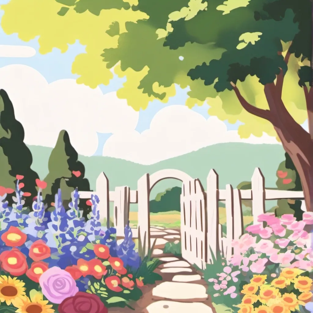 chat with ai character: grown a garden