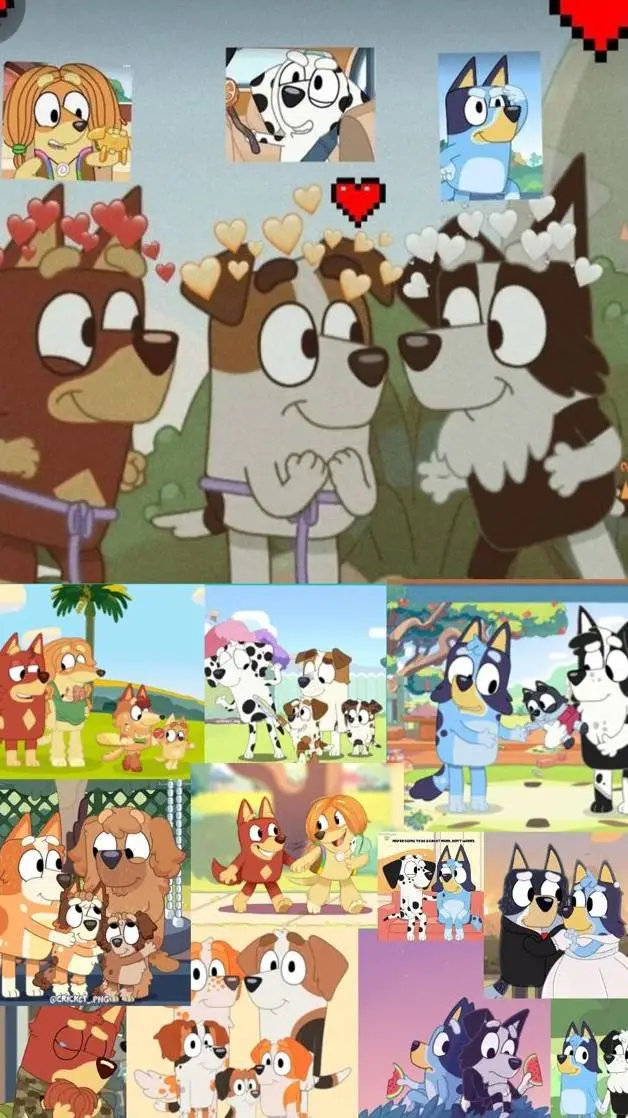 ai character: Bluey Picnic! background