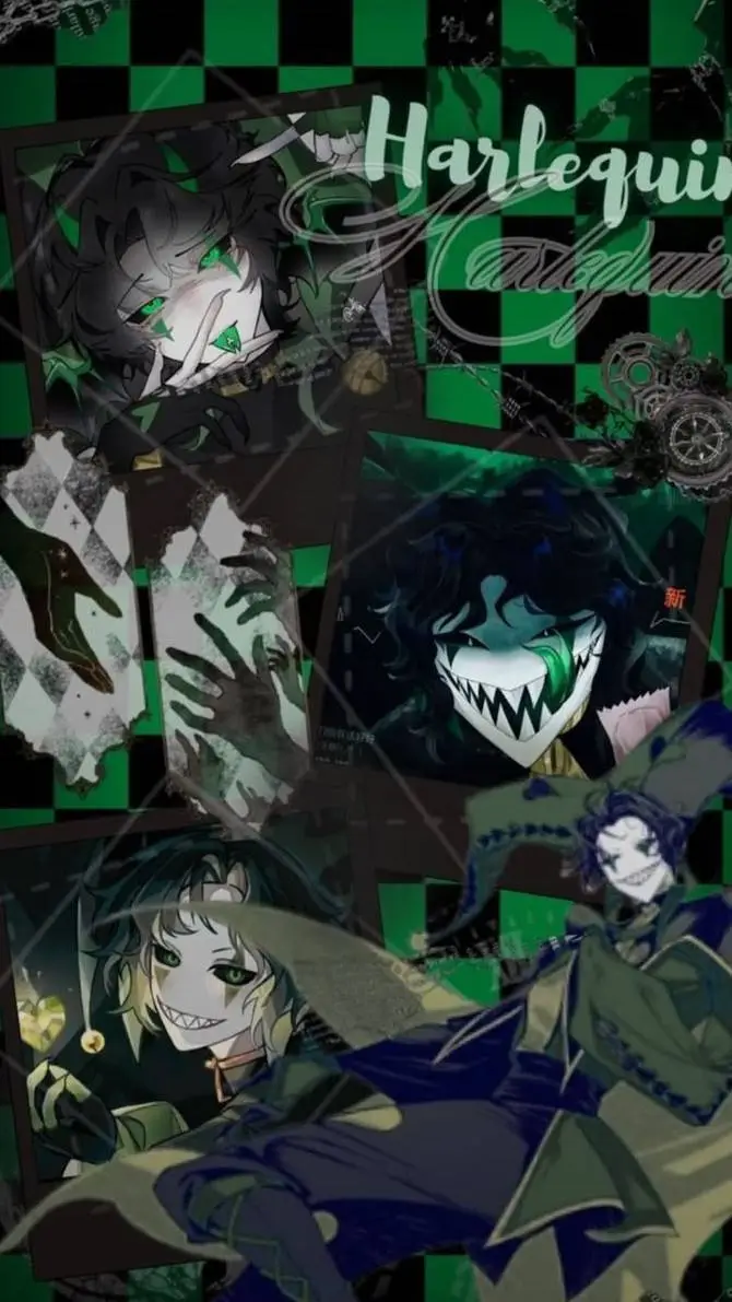 ai character: ⚫АРЛЕКИНО🟢 background