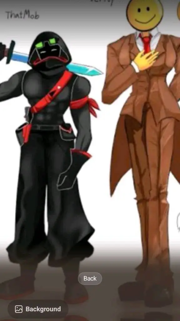 ai character: Verity and mob background