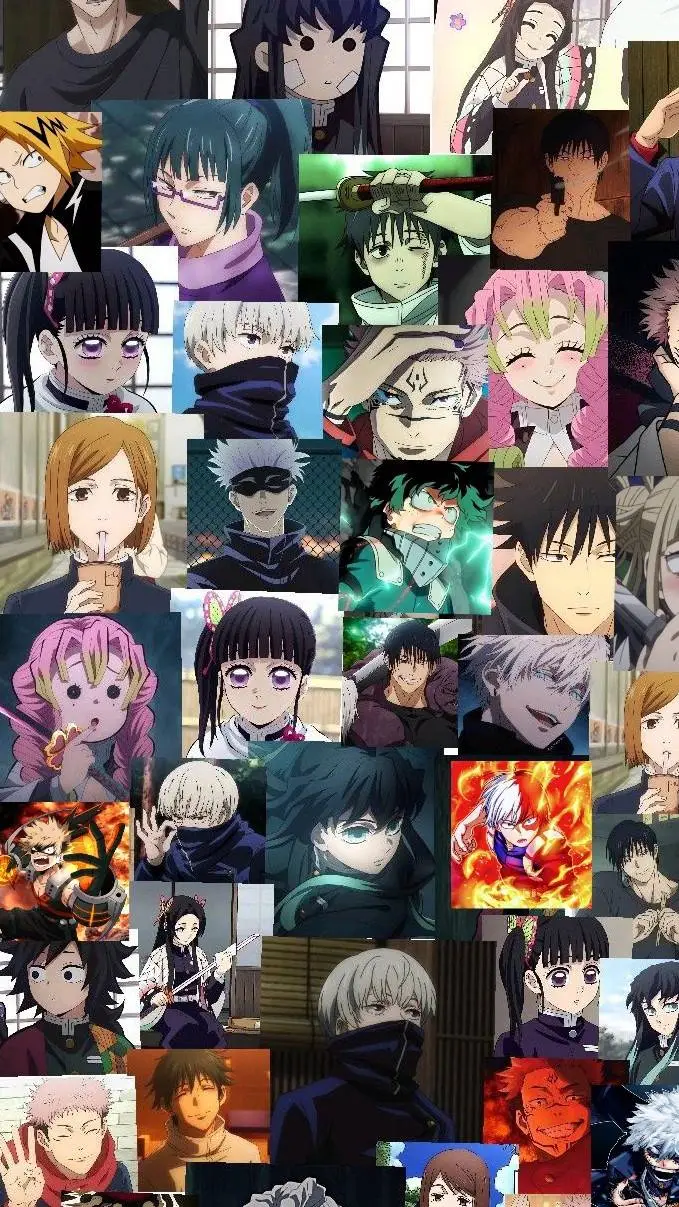 ai character: Mha x jjk x kny  background