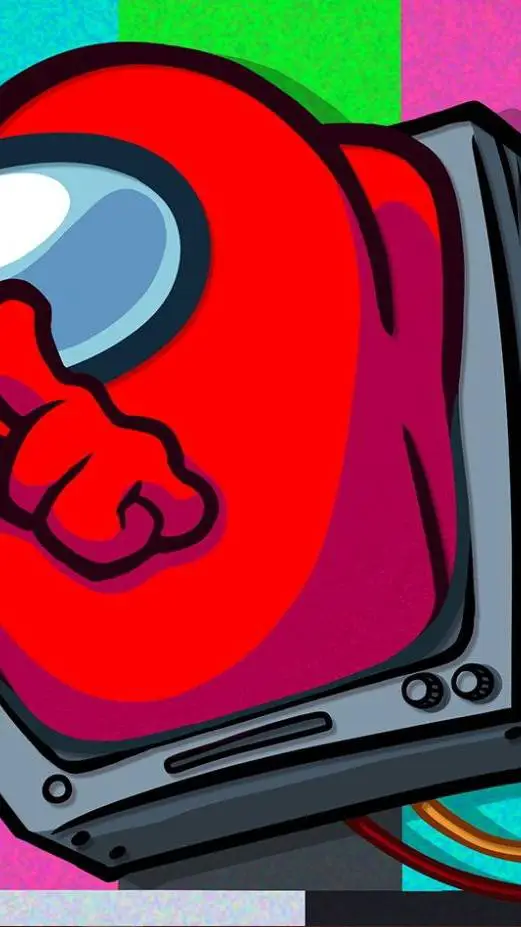 ai character: amongus background