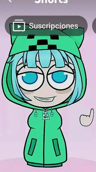 ai character: Creeper mujer background