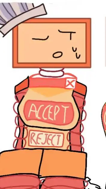 ai character: chica robot  background