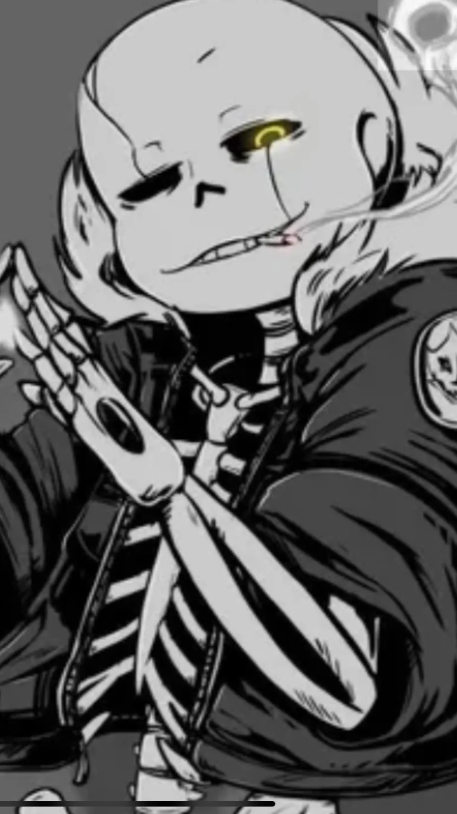 ai character: Sans gangster❤️ background