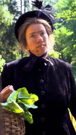 ai character: Nanny McPhee  background