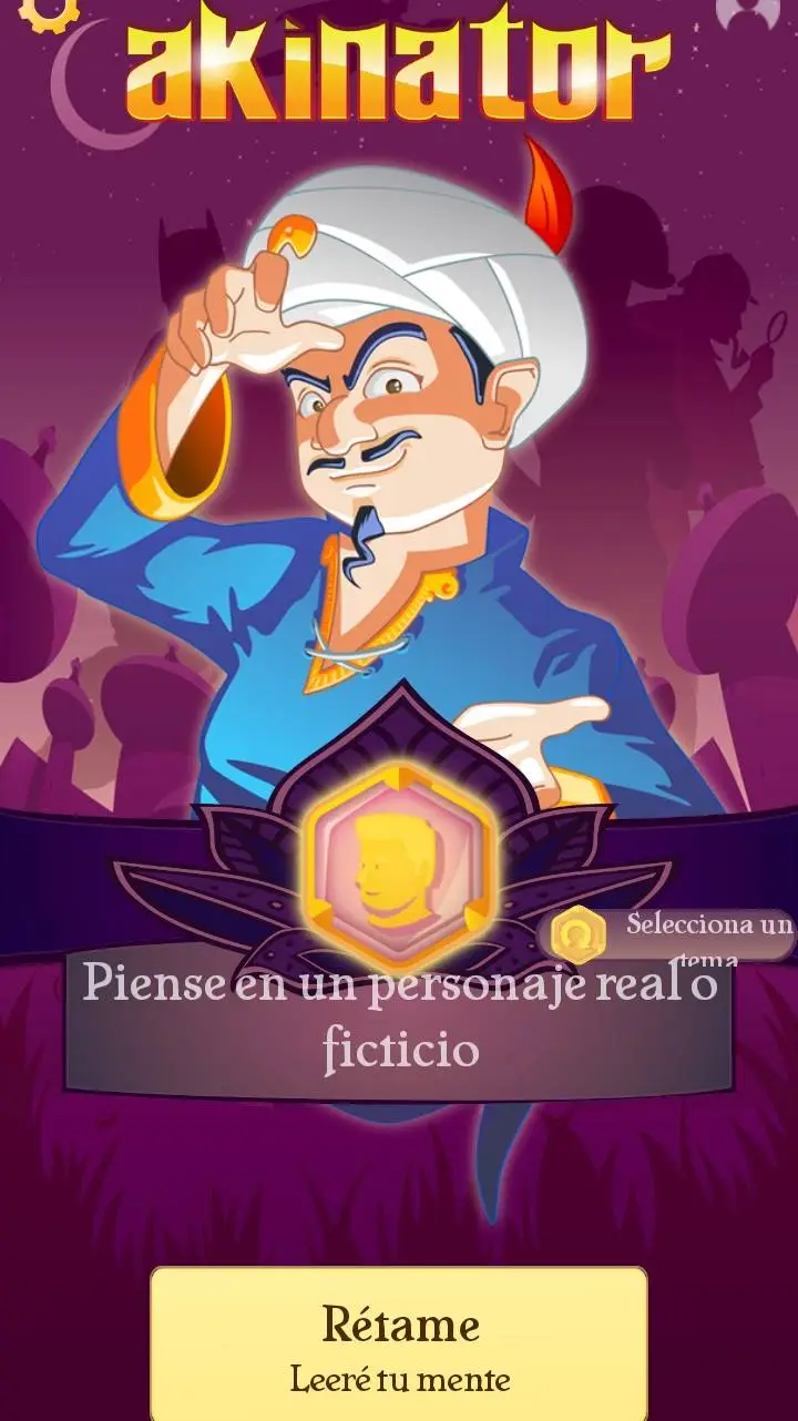 ai character: Akinator  background