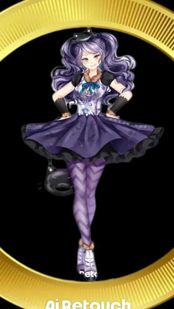 ai character: Kitty Chesire  background