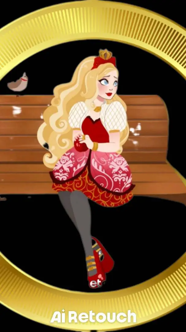 ai character: Apple White  background