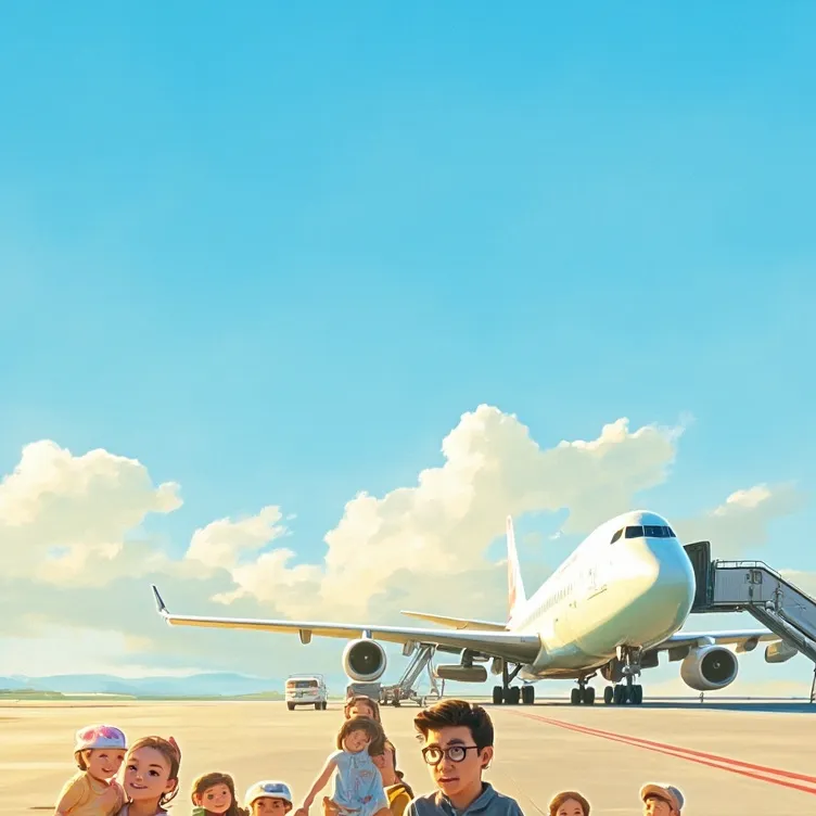 chat with ai character: Airport trip