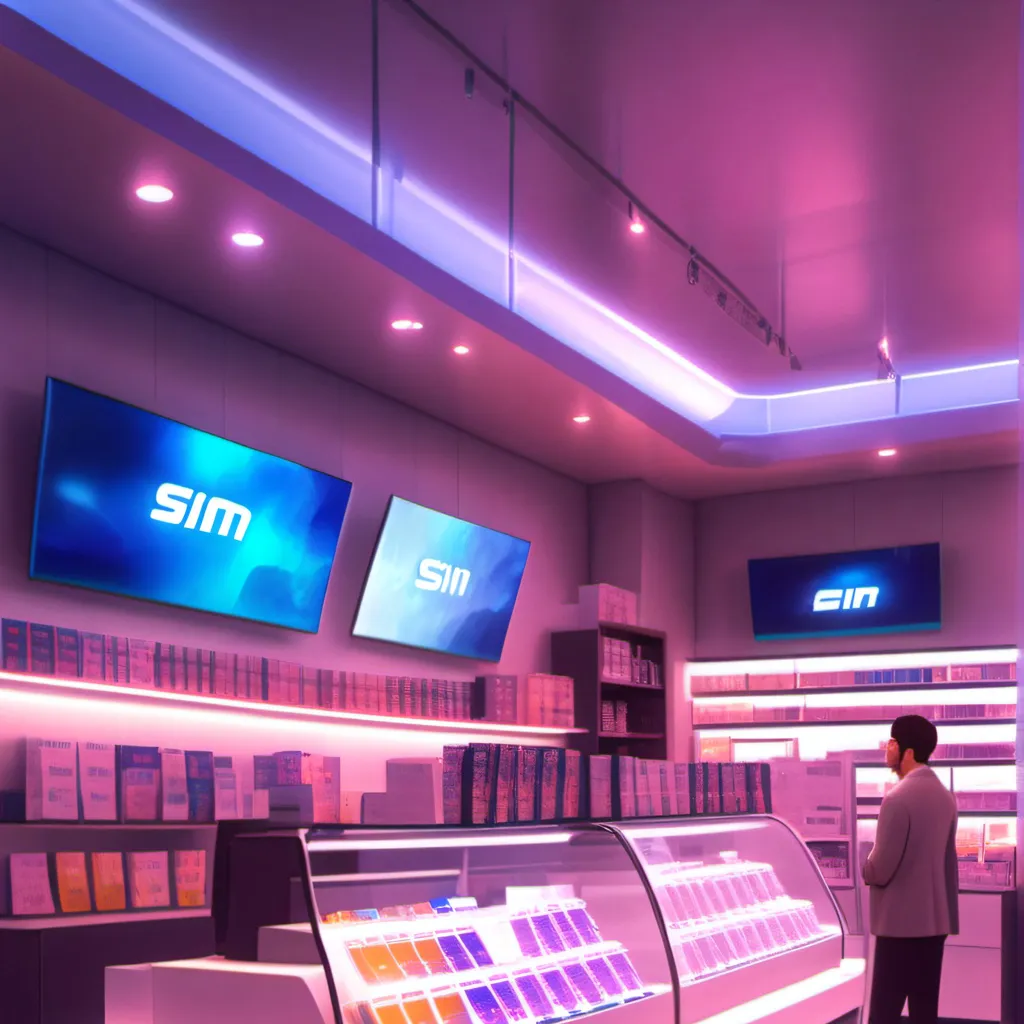 chat with ai character: Sim card store