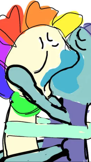 ai character: Dandy x astro  background