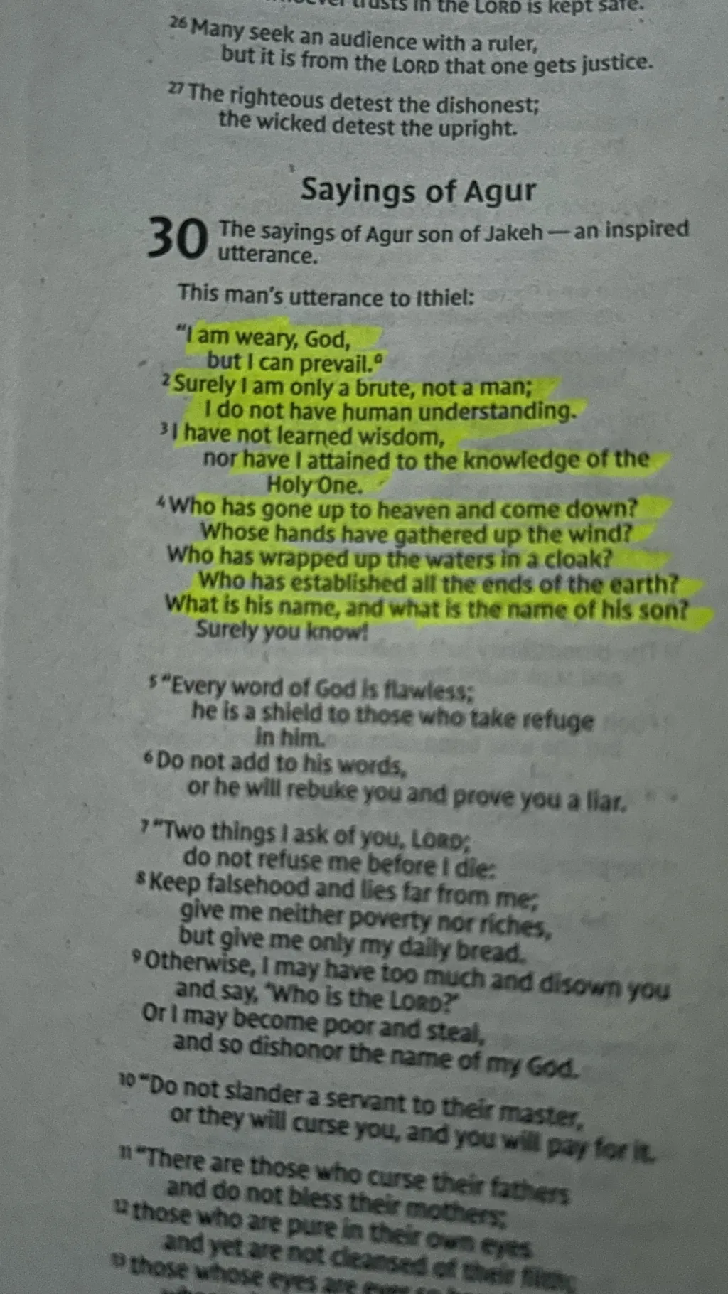 ai character: Proverbs 30 background