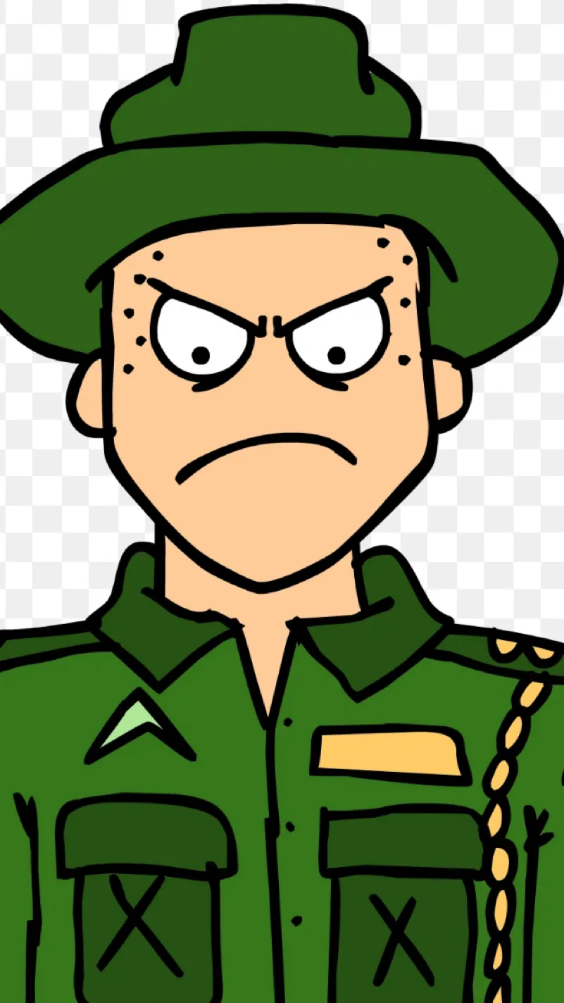 ai character: Military  (Marine) background