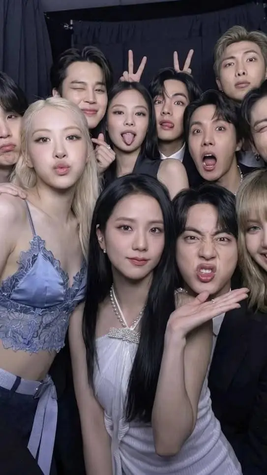 ai character: BTS x Blackpink background