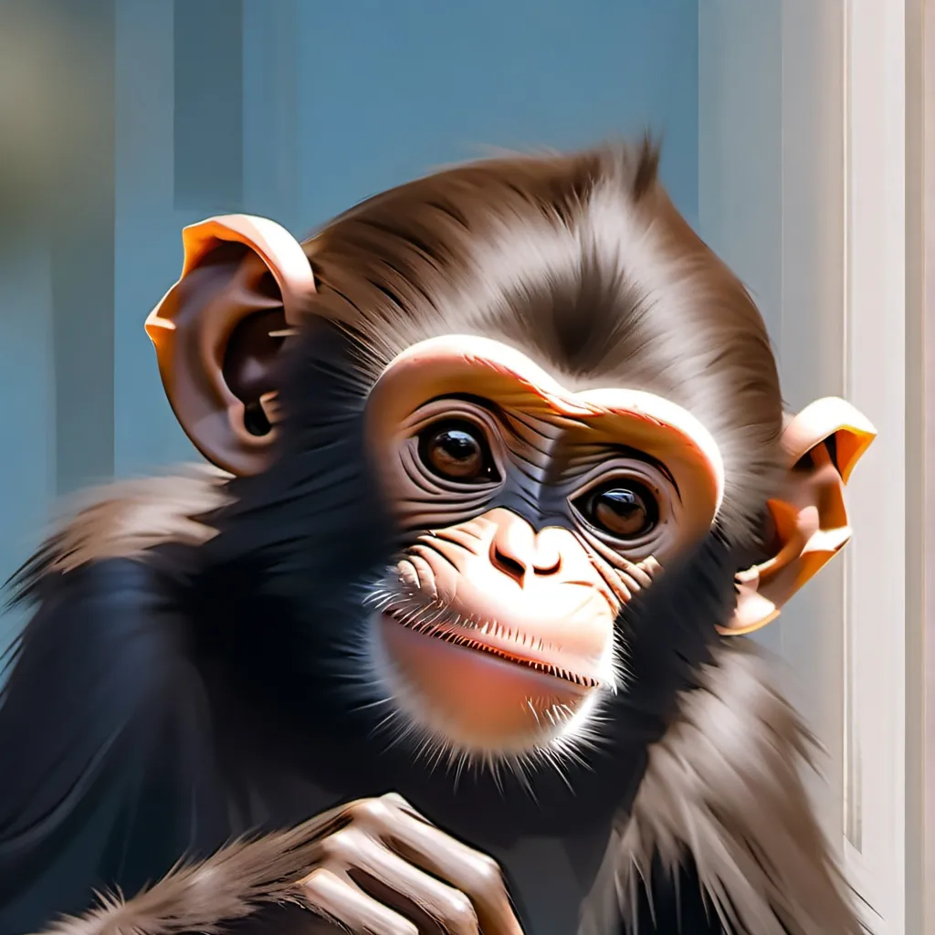 chat with ai character: cute monkey