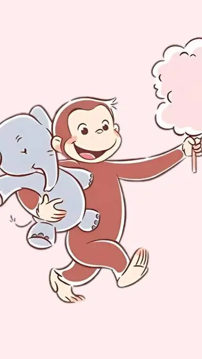 ai character: curious George! background