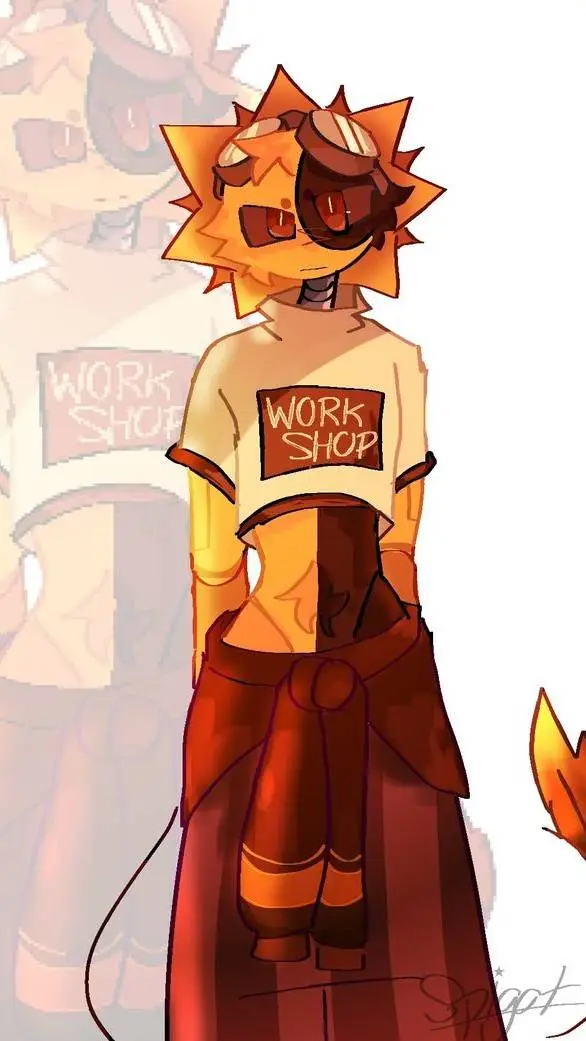 ai character: solar  background