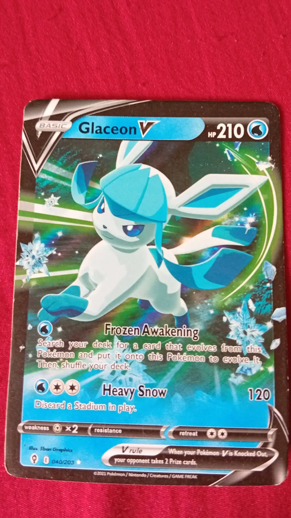 ai character: glaceon ahhh background