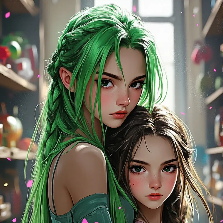 chat with ai character: Lily love braids 